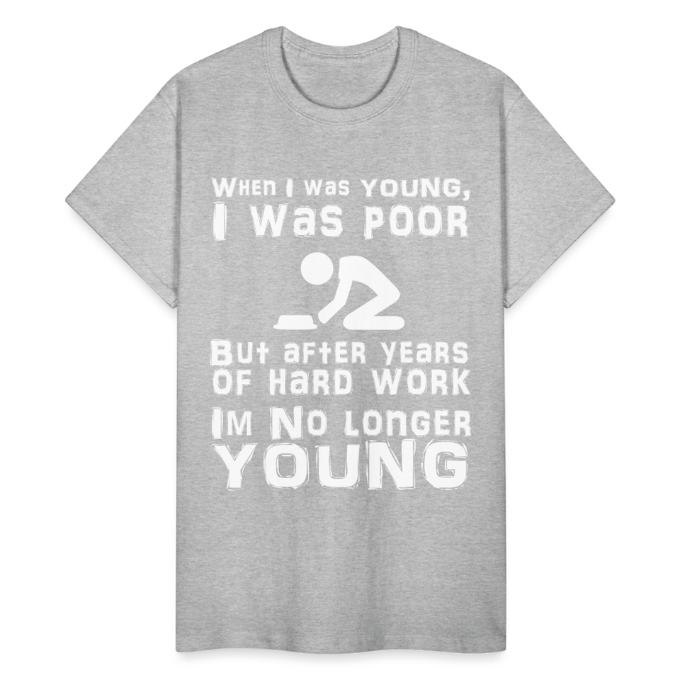 When I was Young Funny meme Gildan Ultra Cotton T-Shirt - heather gray