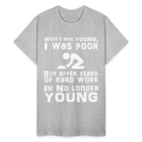 When I was Young Funny meme Gildan Ultra Cotton T-Shirt - heather gray