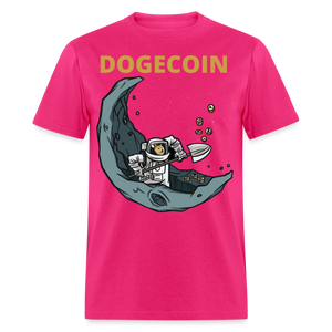Dogecoin To the Moon Miner shirt Doge Mining HODL Crypto T-Shirt Size S-6XL - fuchsia