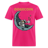 Dogecoin To the Moon Miner shirt Doge Mining HODL Crypto T-Shirt Size S-6XL - fuchsia