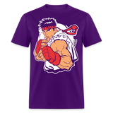Classic Arcade shirt Video Game Retro Gamer Kung Fu Fighter Martial Arts T-Shirt - purple