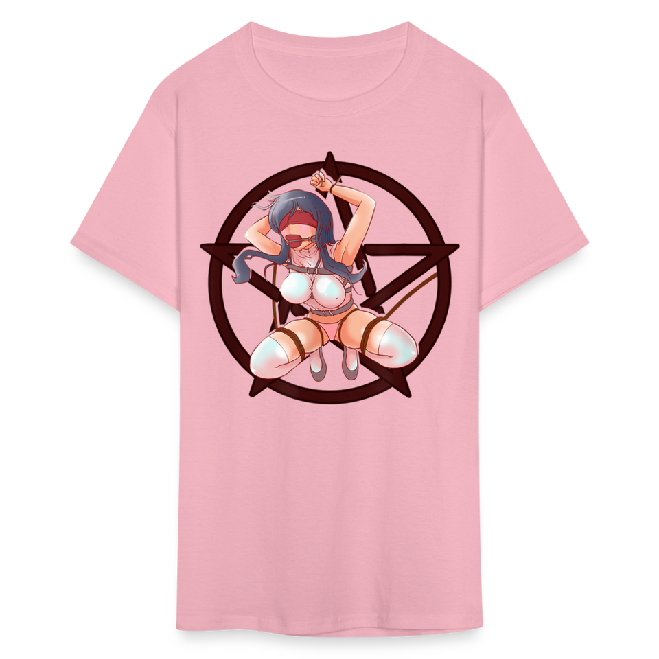 Anime Bondage BDSM shirt Manga Anime Waifu japanese Girl Ahegao T-Shirt - pink