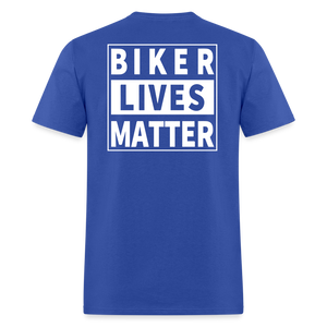 Biker Lives Matter Shirt Motorcycle Biker Rider t shirt S-6XL [Back Print Only] - royal blue