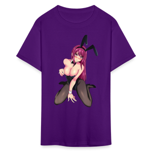 Perfect Pretty Playgirl Anime shirt Bunny Sexy Girl Ahegao Hentai Ecchi T-Shirt - purple
