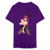 Perfect Pretty Playgirl Anime shirt Bunny Sexy Girl Ahegao Hentai Ecchi T-Shirt - purple