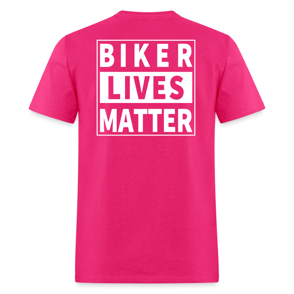 Biker Lives Matter Shirt Motorcycle Biker Rider t shirt S-6XL [Back Print Only] - fuchsia