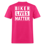 Biker Lives Matter Shirt Motorcycle Biker Rider t shirt S-6XL [Back Print Only] - fuchsia