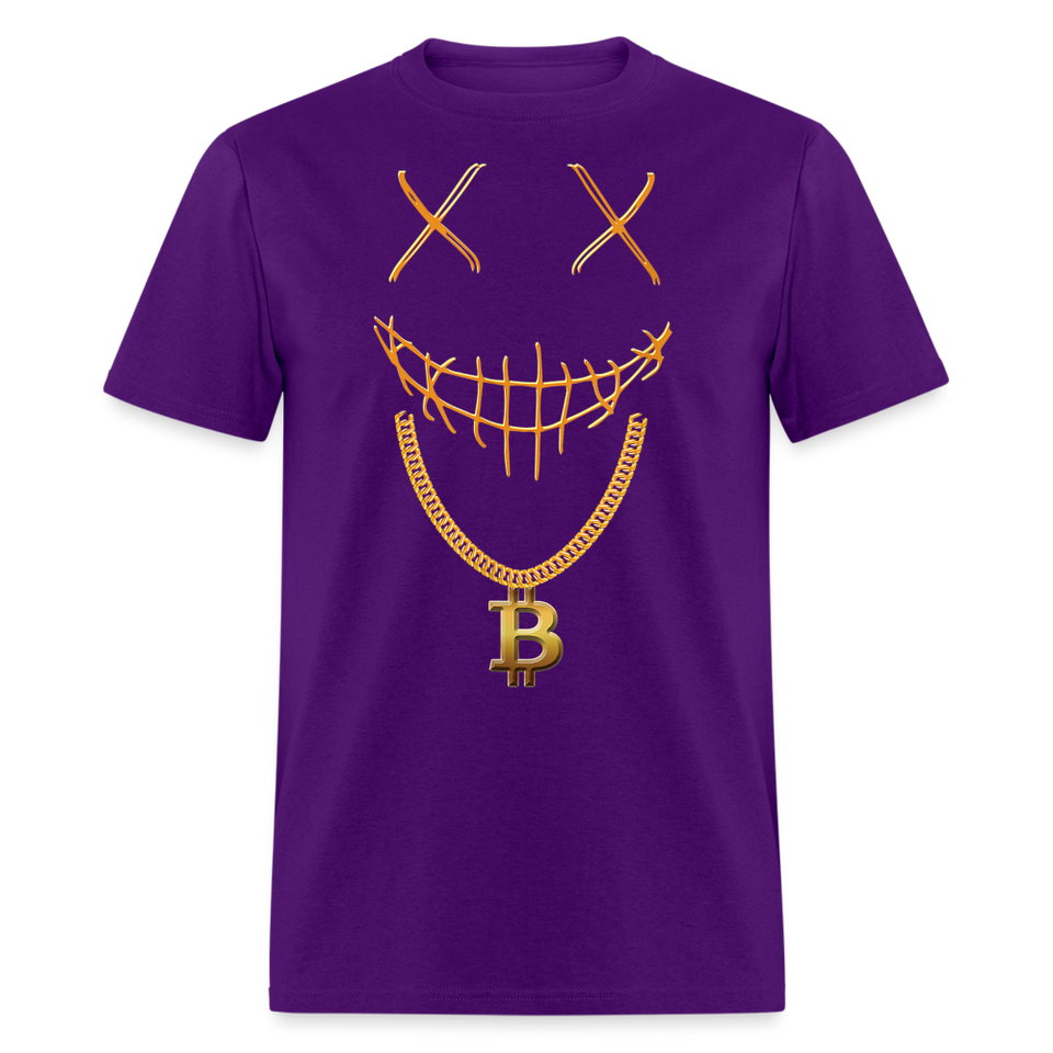 Bitcoin Crypto shirt Cryptocurrency BTC T-Shirt Size S-6XL - purple