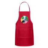 Axie Apron Cute Axie Gamers Gift Adjustable Apron - red