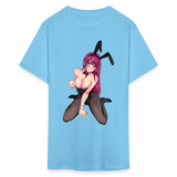 Perfect Pretty Playgirl Anime shirt Bunny Sexy Girl Ahegao Hentai Ecchi T-Shirt - aquatic blue