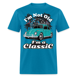 I'm Not Old I'm A Classic T Shirt Tee Classic Car Lover Vintage Car Gift T-shirt - turquoise