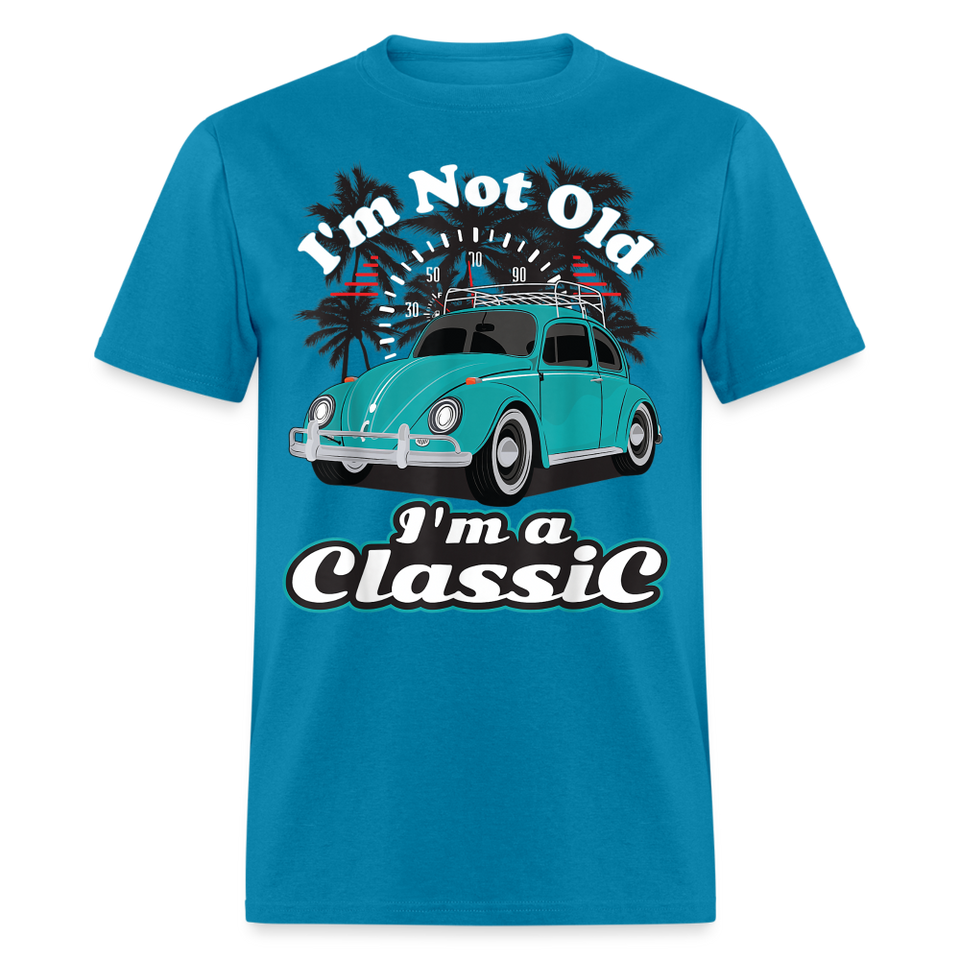 I'm Not Old I'm A Classic T Shirt Tee Classic Car Lover Vintage Car Gift T-shirt - turquoise