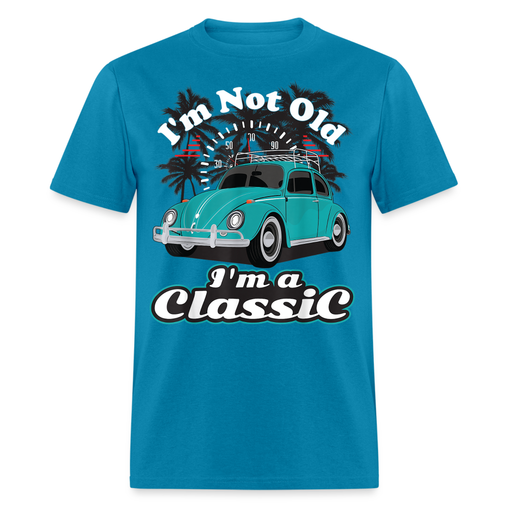 I'm Not Old I'm A Classic T Shirt Tee Classic Car Lover Vintage Car Gift T-shirt - turquoise