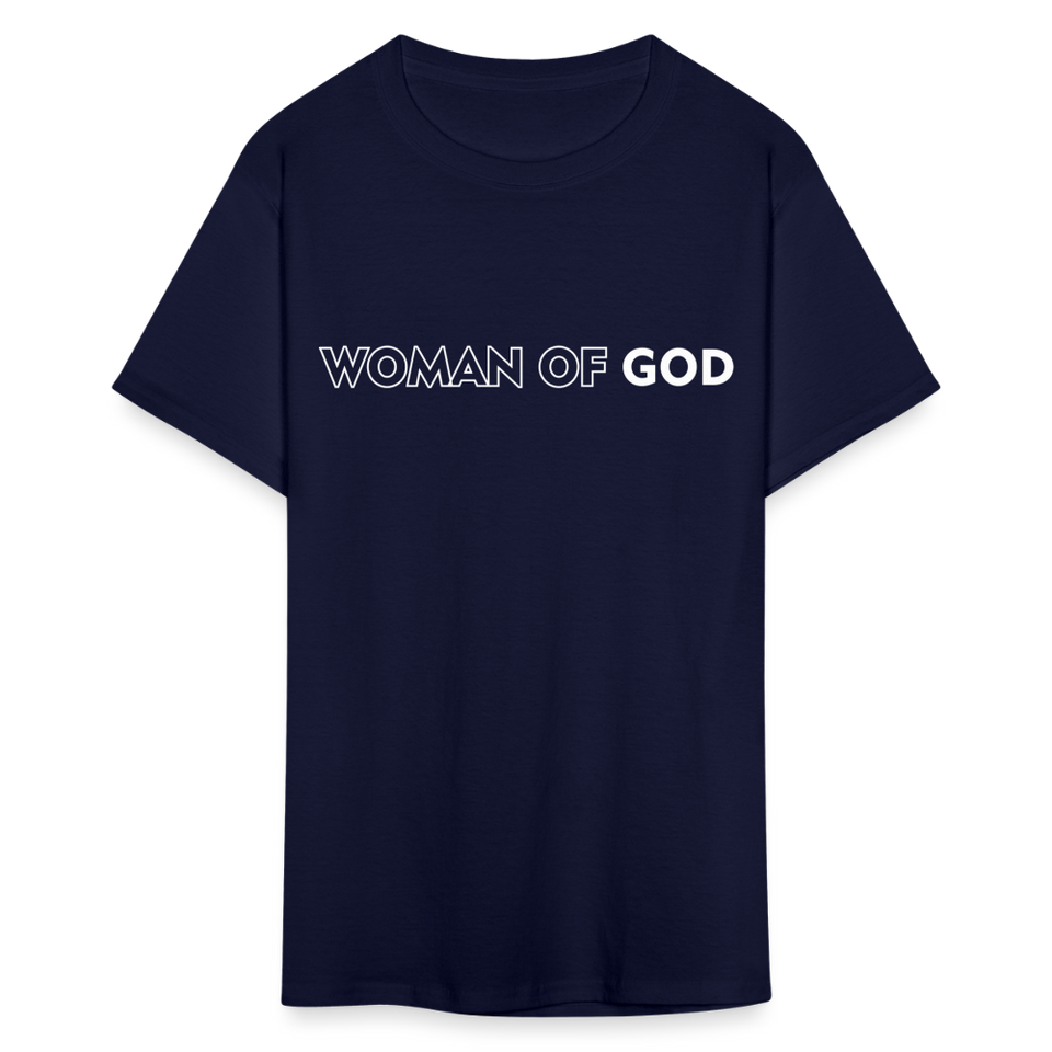 Woman of God shirt Catholic Religious T-Shirt size S-6XL - navy