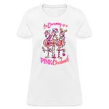 I'm Dreaming of a Pink Christmas Shirt Flamingo Bird Women's T-Shirt - white