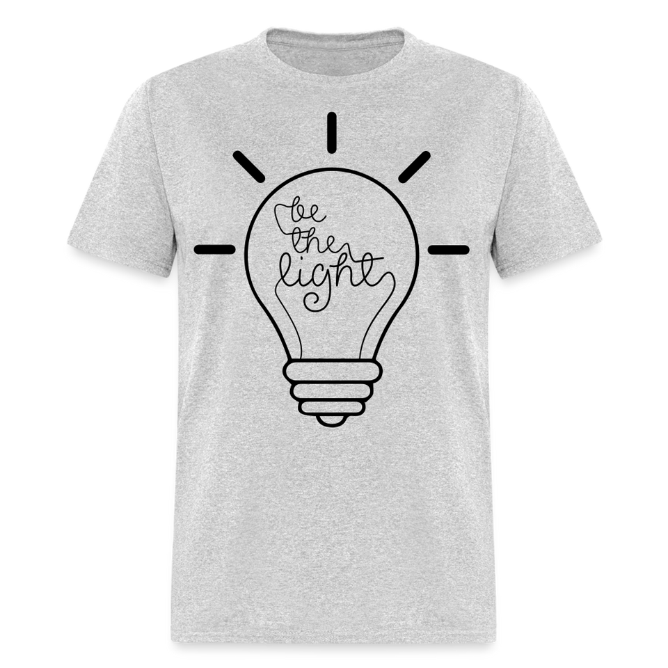 Be the light shirt Catholic Religious Faith T-Shirt size S-6XL - heather gray