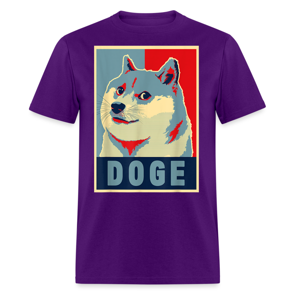Dogecoin T Shirt Tee Wallstreetbets Doge Coin Crypto Bitcoin T-Shirt Size S-6XL - purple