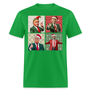 Christmas Trump shirt I'll be home for Christmas 45 47 2024 T-shirt size S-6XL - bright green
