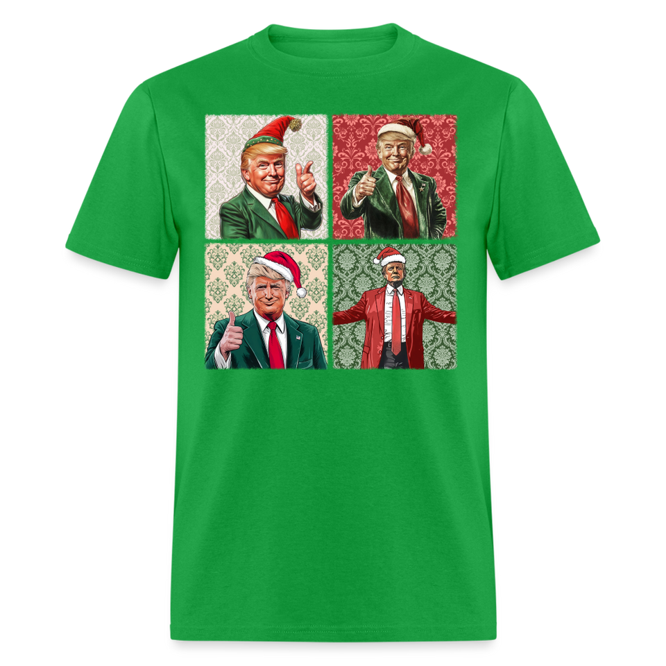 Christmas Trump shirt I'll be home for Christmas 45 47 2024 T-shirt size S-6XL - bright green