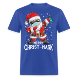 Merry Christmask Toilet Paper shirt Dabbing Santa Funny Christmas T-shirt S-6XL - royal blue
