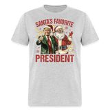 Santa's Favorite President shirt President Trump Christmas T-shirt size S-6XL - heather gray
