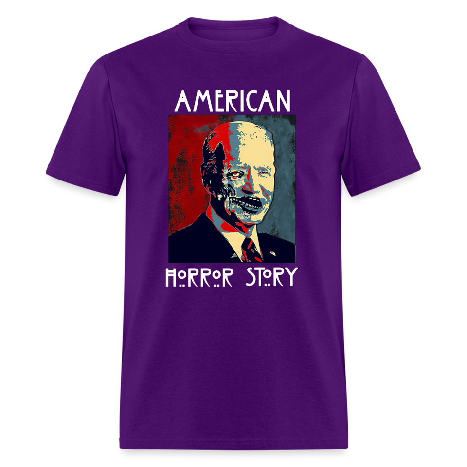 Anti Joe Biden shirt American Horror Story Zombie Funny Halloween T-shirt - purple