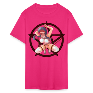 Anime Bondage BDSM shirt Manga Anime Waifu japanese Girl Ahegao T-Shirt - fuchsia