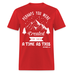 Perhaps you were created shirt Catholic Religious T-Shirt size S-6XL - red
