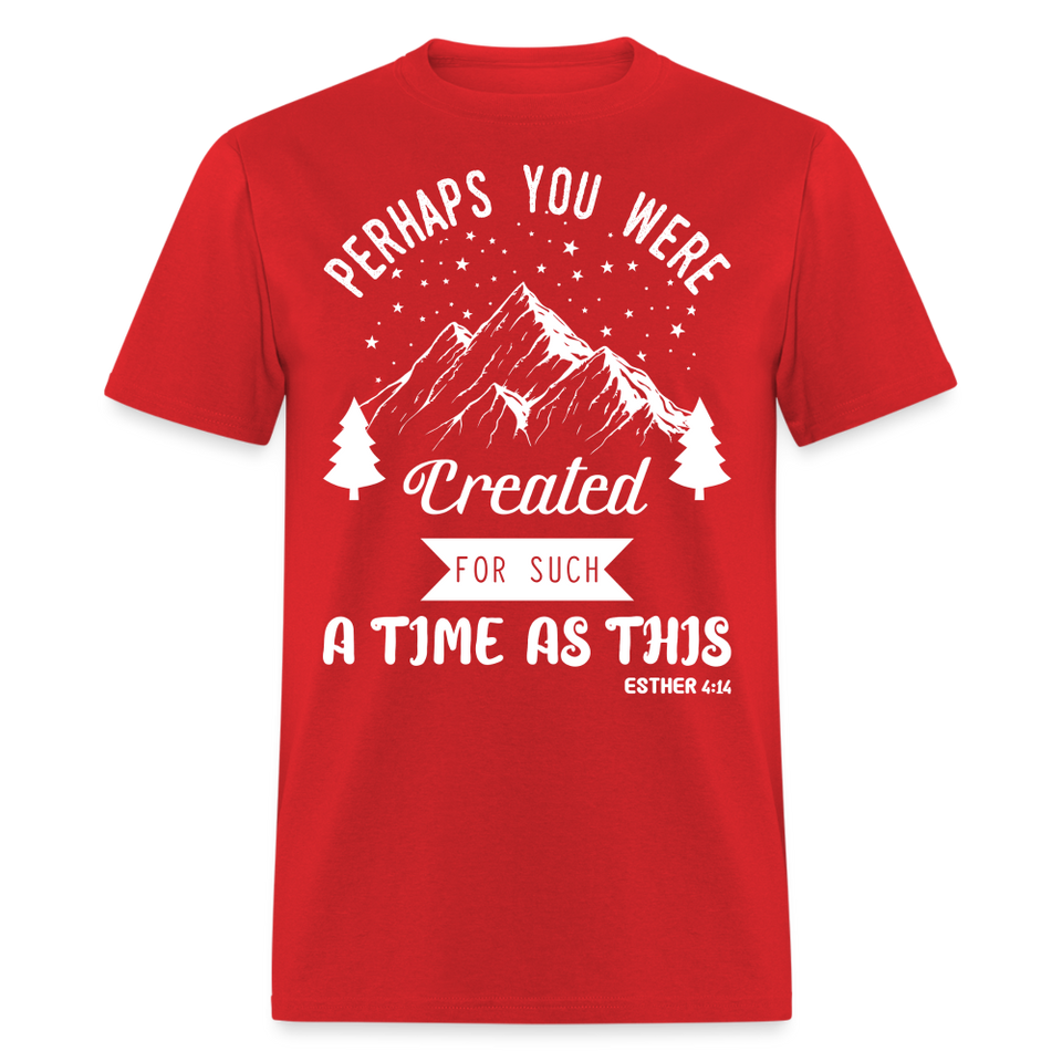 Perhaps you were created shirt Catholic Religious T-Shirt size S-6XL - red