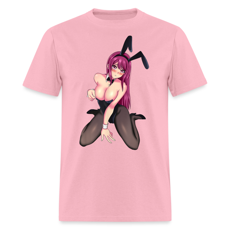 Perfect Pretty Playgirl Anime shirt Bunny Sexy Girl Ahegao Hentai Ecchi T-Shirt - pink