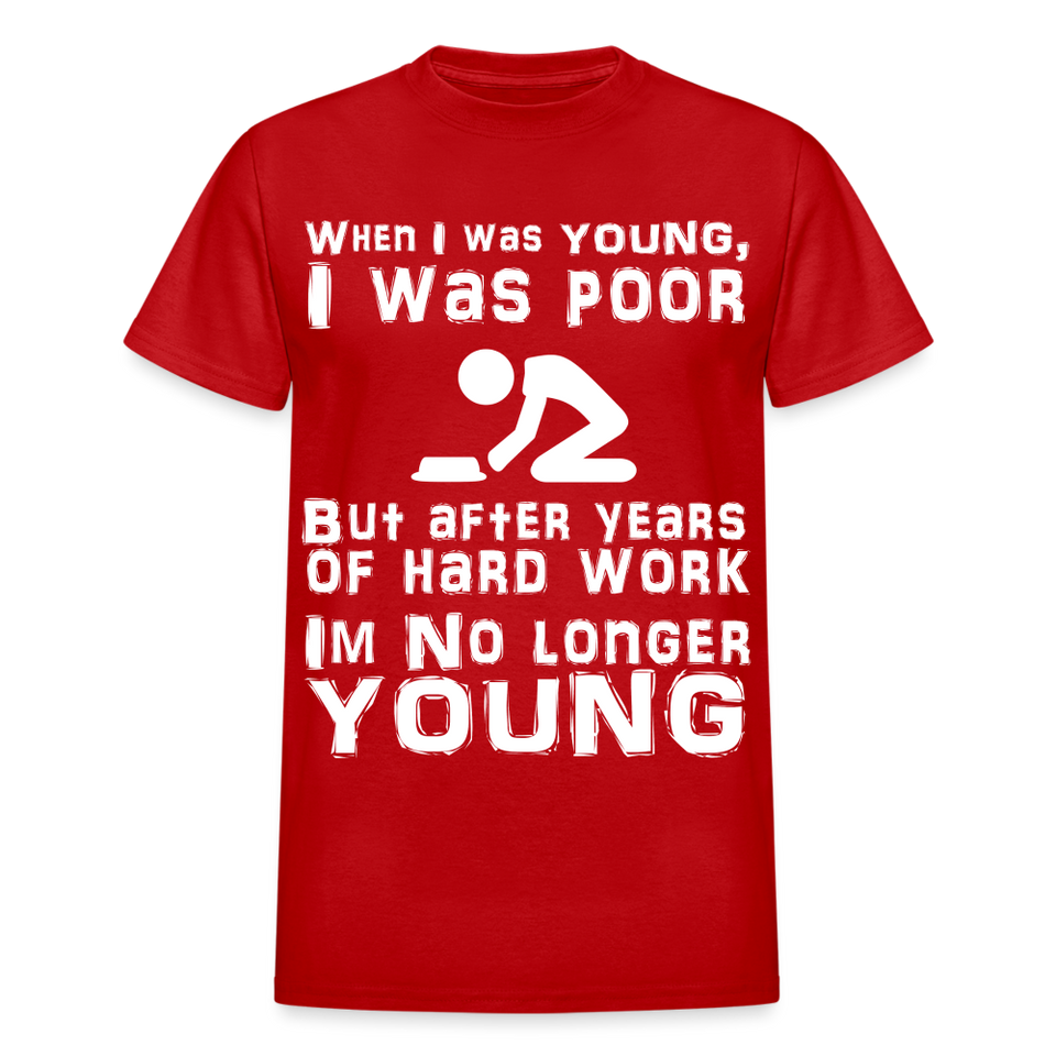 When I was Young Funny meme Gildan Ultra Cotton T-Shirt - red