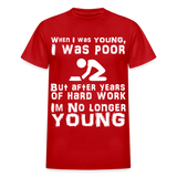 When I was Young Funny meme Gildan Ultra Cotton T-Shirt - red
