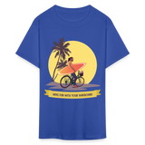 Have Fun with Your Surfboard shirt Surfing Summer Sunset T-Shirt Size S-6XL - royal blue
