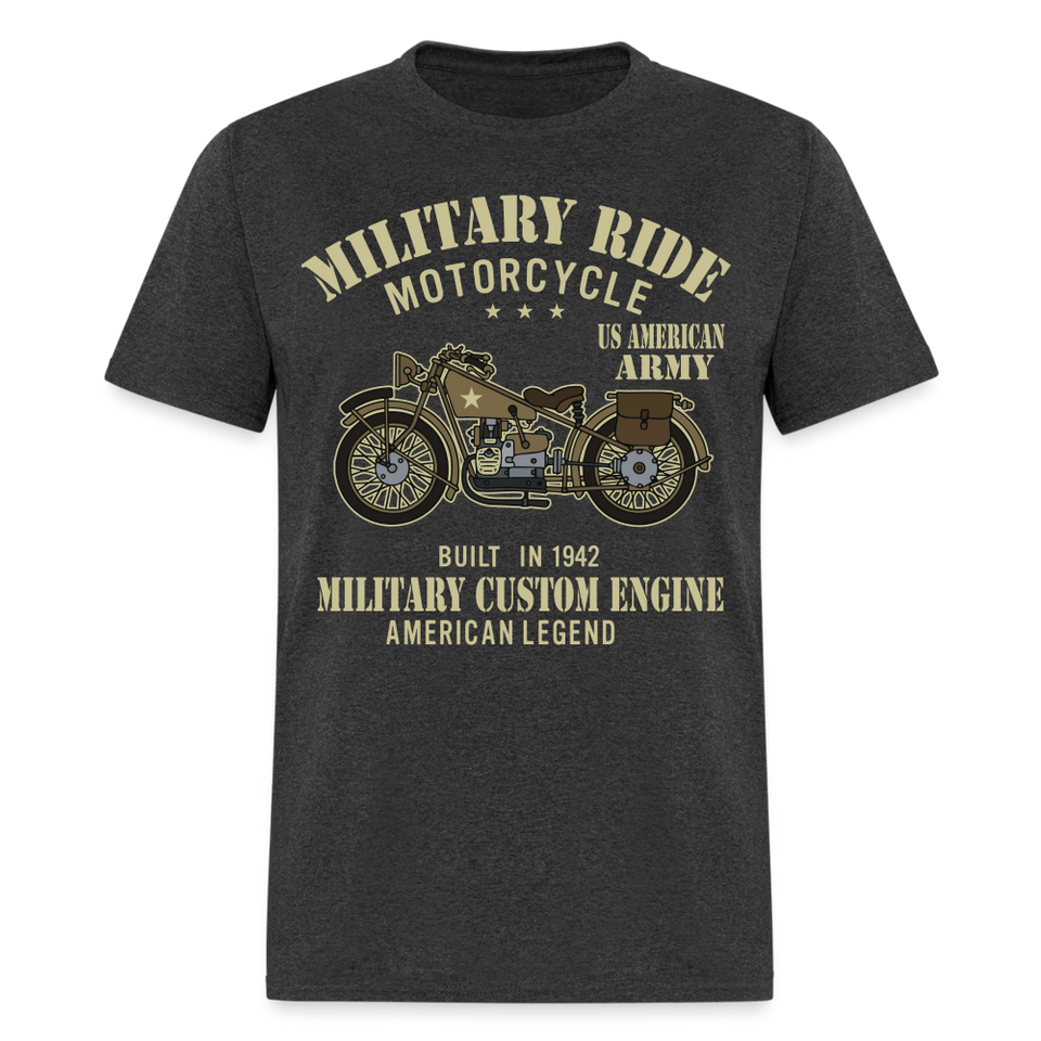 Military Bikers shirt Motorbike Motorcycling US Army USA T-Shirt size S-6XL - heather black