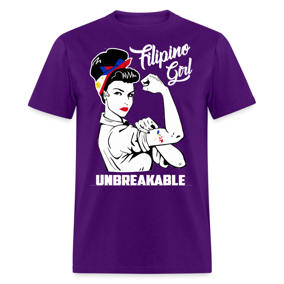 Filipina women power shirt T-Shirt Philippines Flag size S-6XL - purple