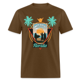 Enjoy Surfing Florida shirt Surfboard Surfing Ocean Sunset T-Shirt Size S-6XL - brown