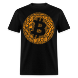 Bitcoin Crypto Revolution shirt Cryptocurrency BTC Block Chain TShirt Size S-6XL - black