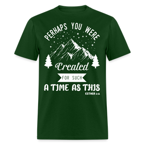Perhaps you were created shirt Catholic Religious T-Shirt size S-6XL - forest green
