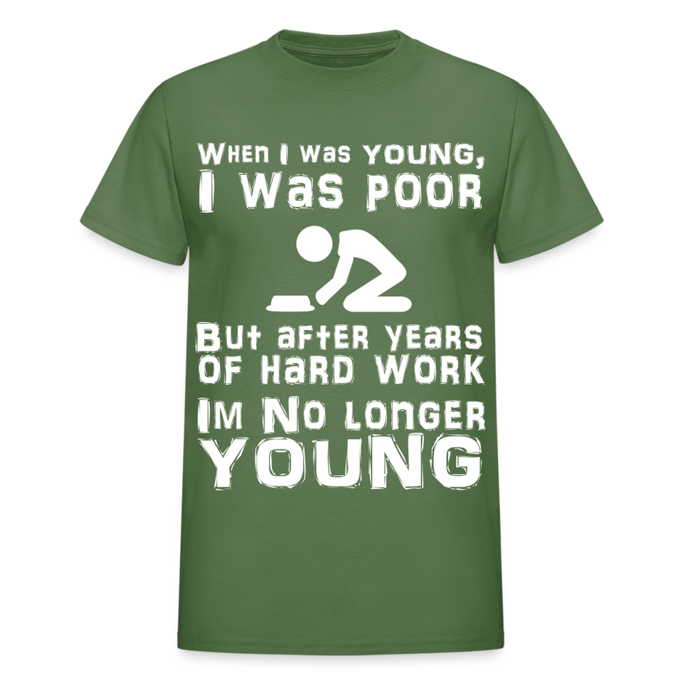 When I was Young Funny meme Gildan Ultra Cotton T-Shirt - military green