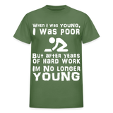 When I was Young Funny meme Gildan Ultra Cotton T-Shirt - military green
