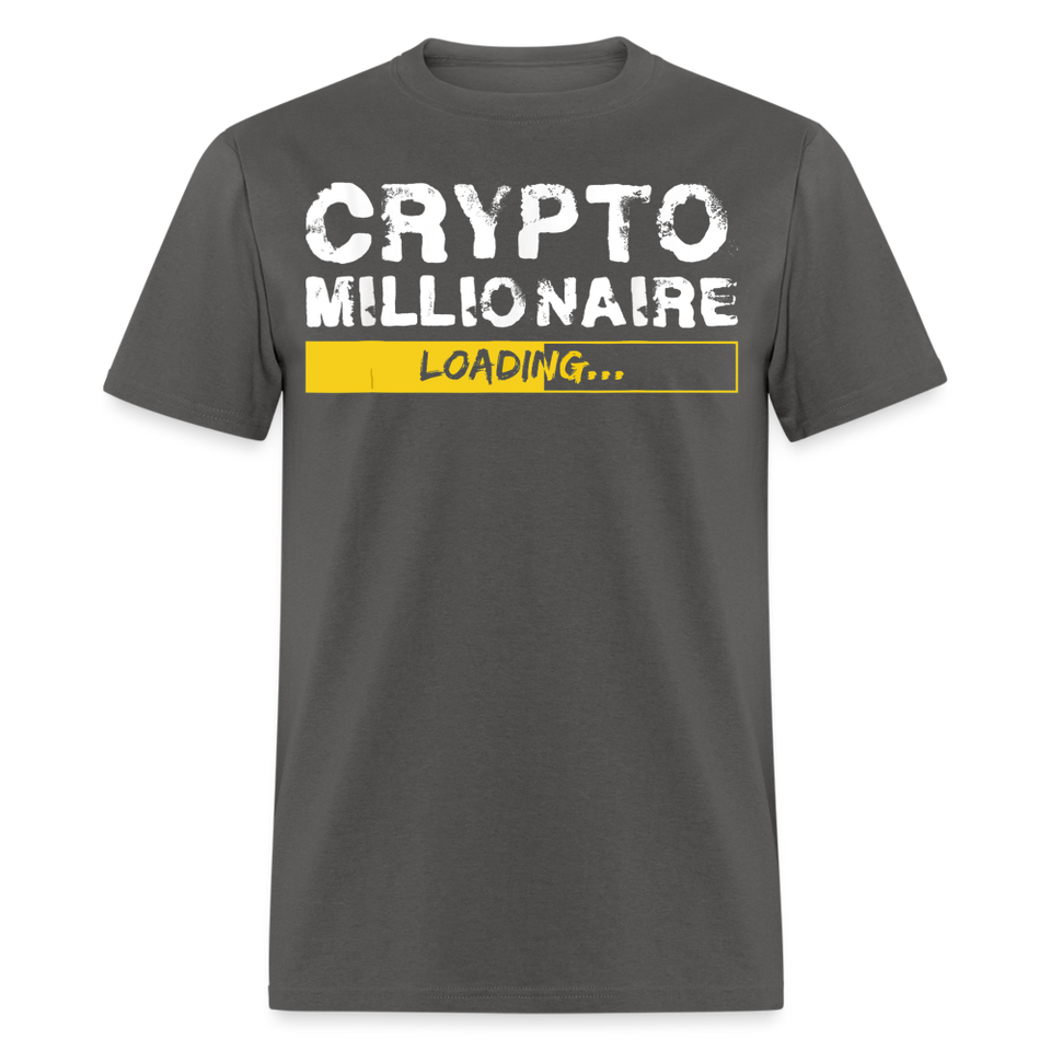 Crypto Millionaire Loading Shirt Funny BTC ETH XRP SafeMoon T-Shirt Size S-6XL - charcoal
