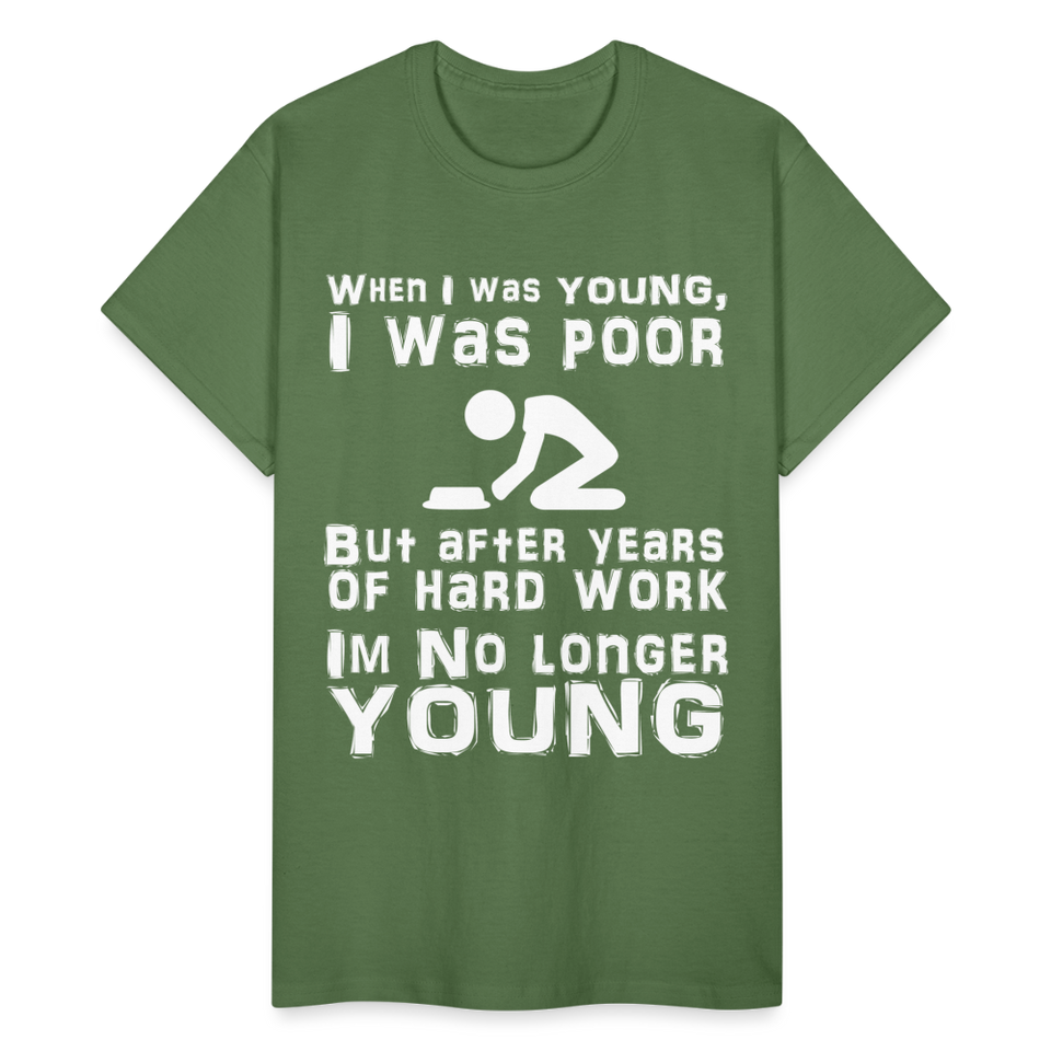 When I was Young Funny meme Gildan Ultra Cotton T-Shirt - military green