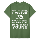 When I was Young Funny meme Gildan Ultra Cotton T-Shirt - military green