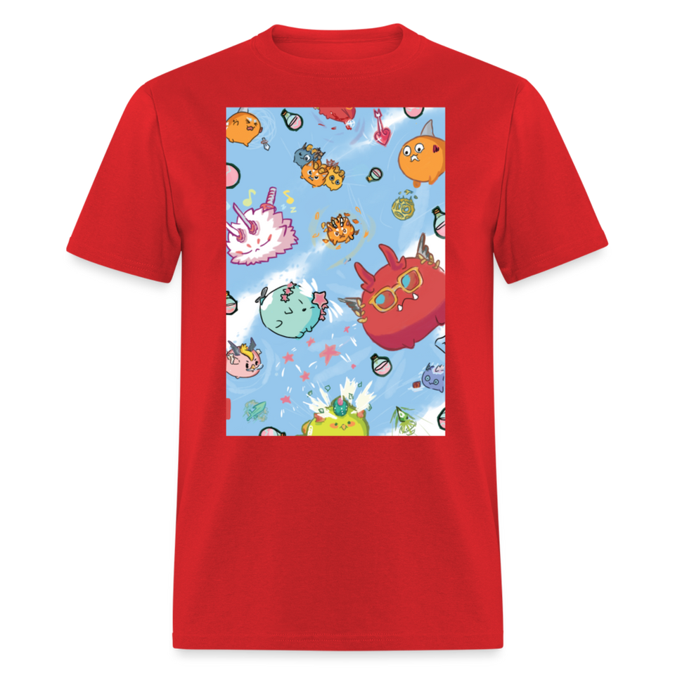 Cute Axie shirt Fan Art Axie Metaverse Friends Classic T-Shirt size S-6XL - red