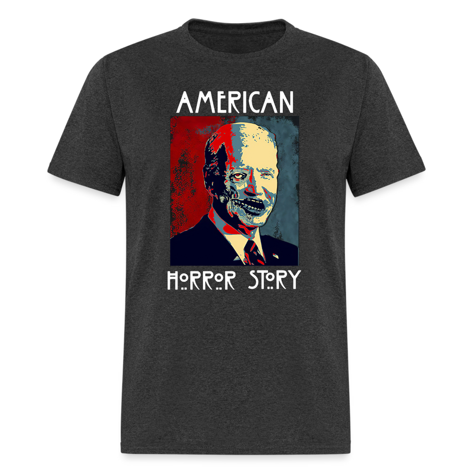 Anti Joe Biden shirt American Horror Story Zombie Funny Halloween T-shirt - heather black