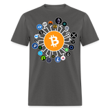 Bitcoin shirt BTC ETH LTC XMR Hodlers Decentralized Crypto Altcoin T-Shirt S-6XL - charcoal