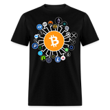 Bitcoin shirt BTC ETH LTC XMR Hodlers Decentralized Crypto Altcoin T-Shirt S-6XL - black