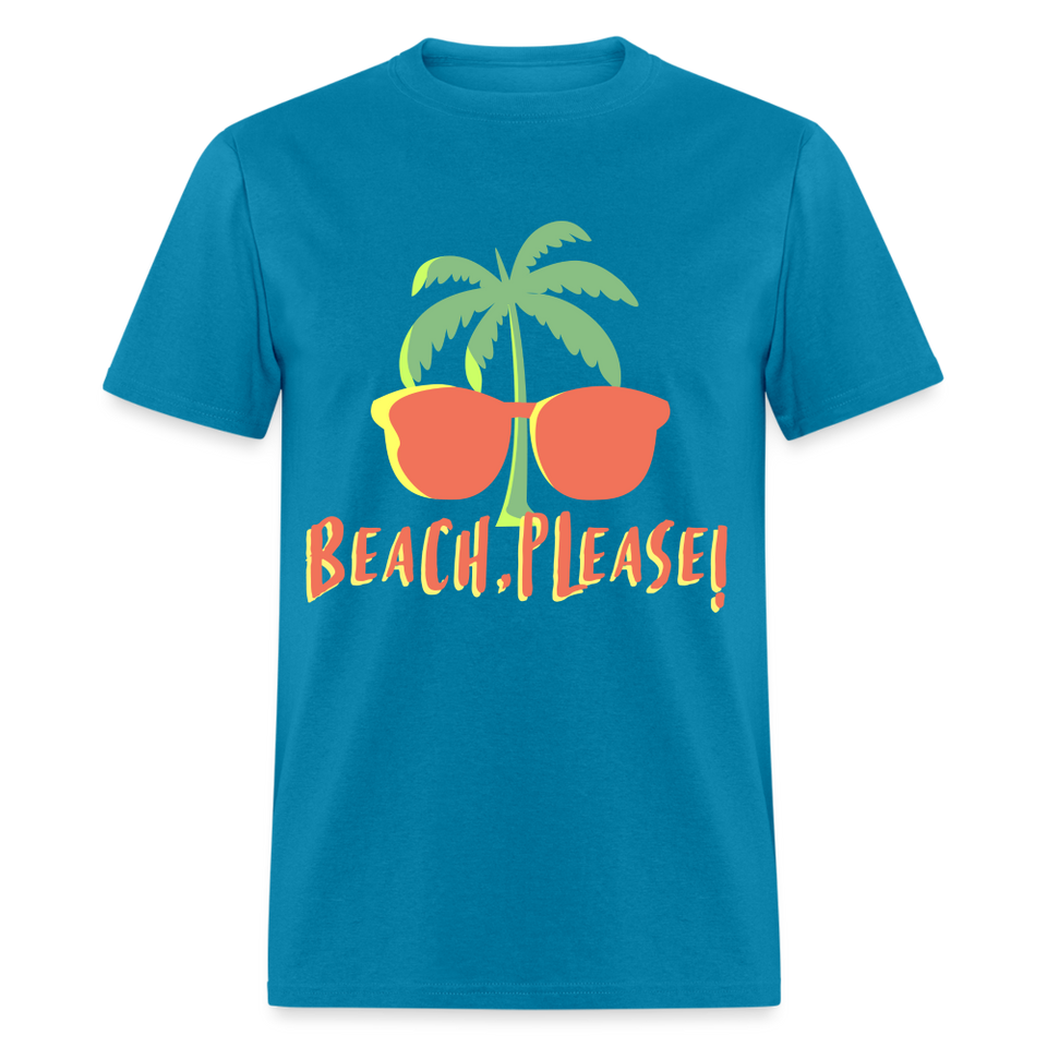 Beach Please shirt Funny Surf Surfer Surfing T-Shirt Size S-6XL - turquoise
