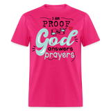 God answers prayers shirt Catholic Religious Faith Jesus T-Shirt size S-6XL - fuchsia