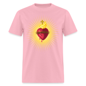 The Sacred Heart of Jesus Christ Shirt Religious Catholic T-shirt Size S-6XL - pink